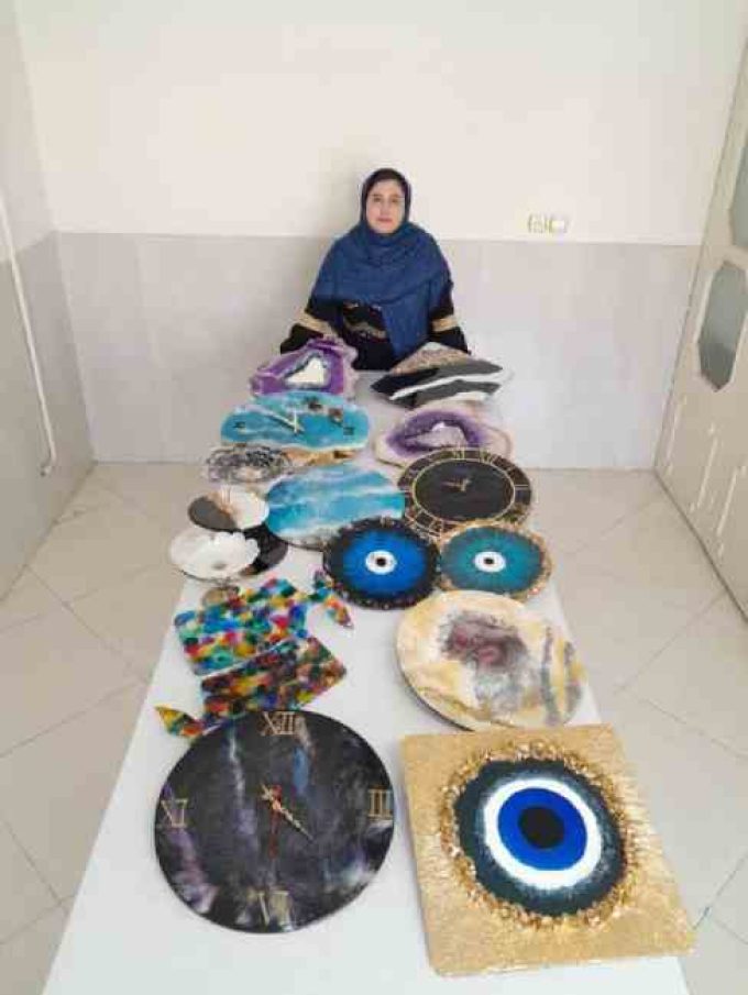 صنایع دستی با رزین  در سمنان