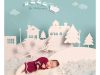 نوزاد و دکور زمستانی عکاسی