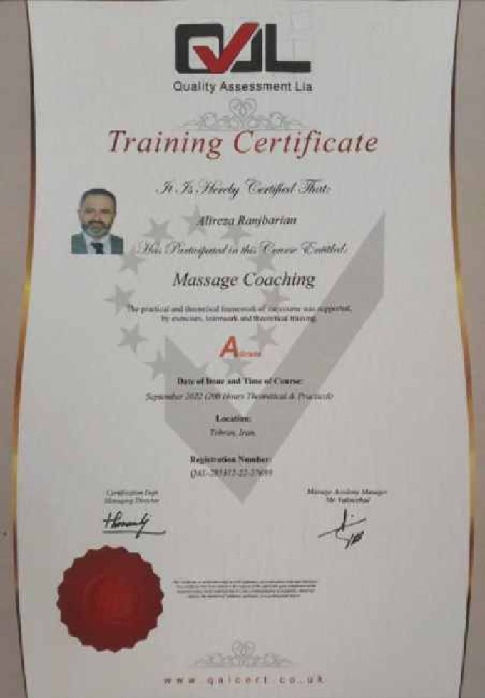 training certificate 