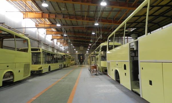 افزایش ۱۰ درصدی تولید اتوبوس در سمنان