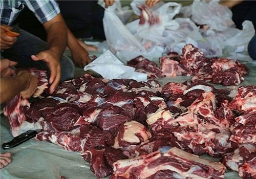 توزیع گوشت قربانی بین محرومان استان سمنان از طریق مراکز نیکوکاری