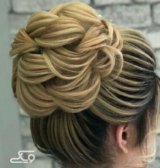 شینیون خطی و موی جمع