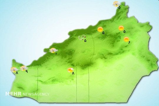 آسمان استان سمنان نیمه‌ابری است/ کاهش دمای هوا