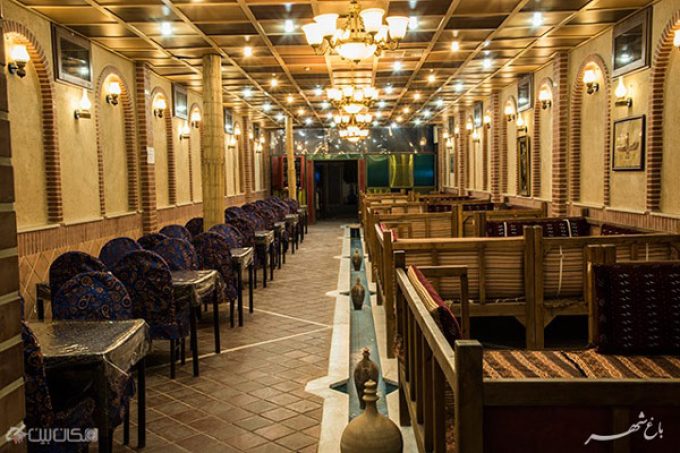 قهوه خانه باغ شهر سمنان