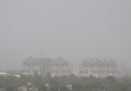 آسمان سمنان غبارآلود می‌شود