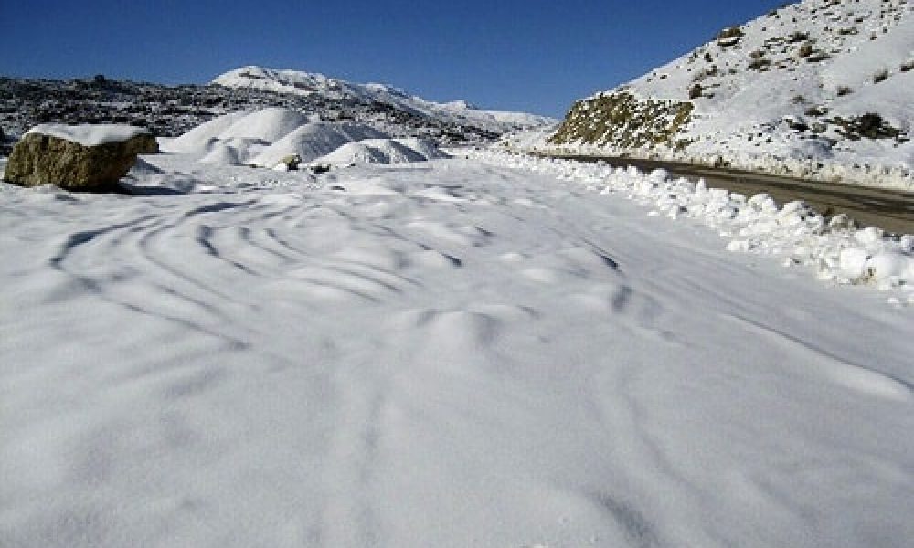 نخستین برف پائیزی ارتفاعات شمالی استان سمنان