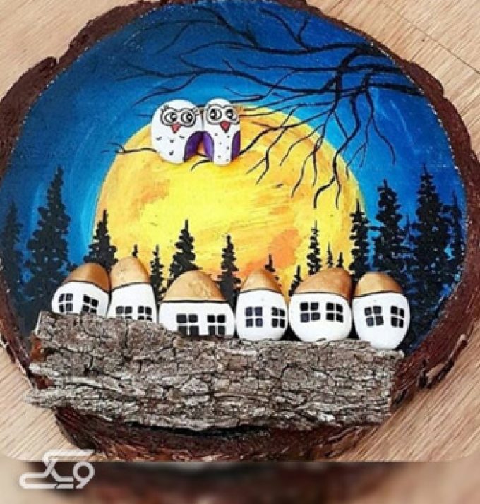 کار برجسته سفال و چوب