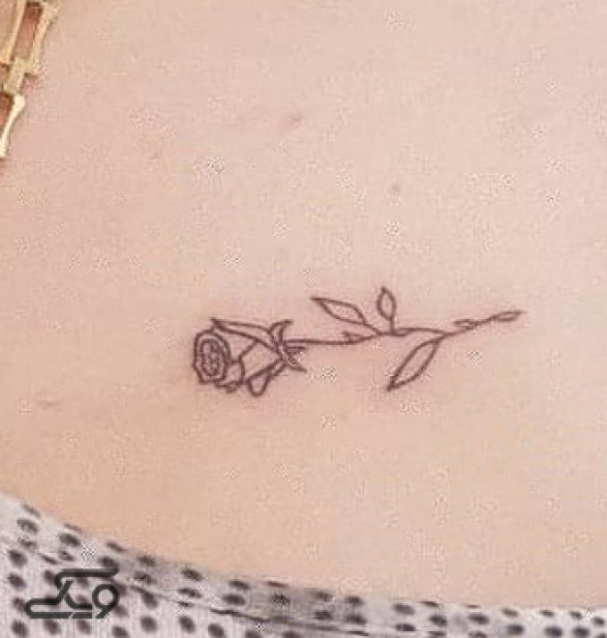 تتو بدن-گل سرخ