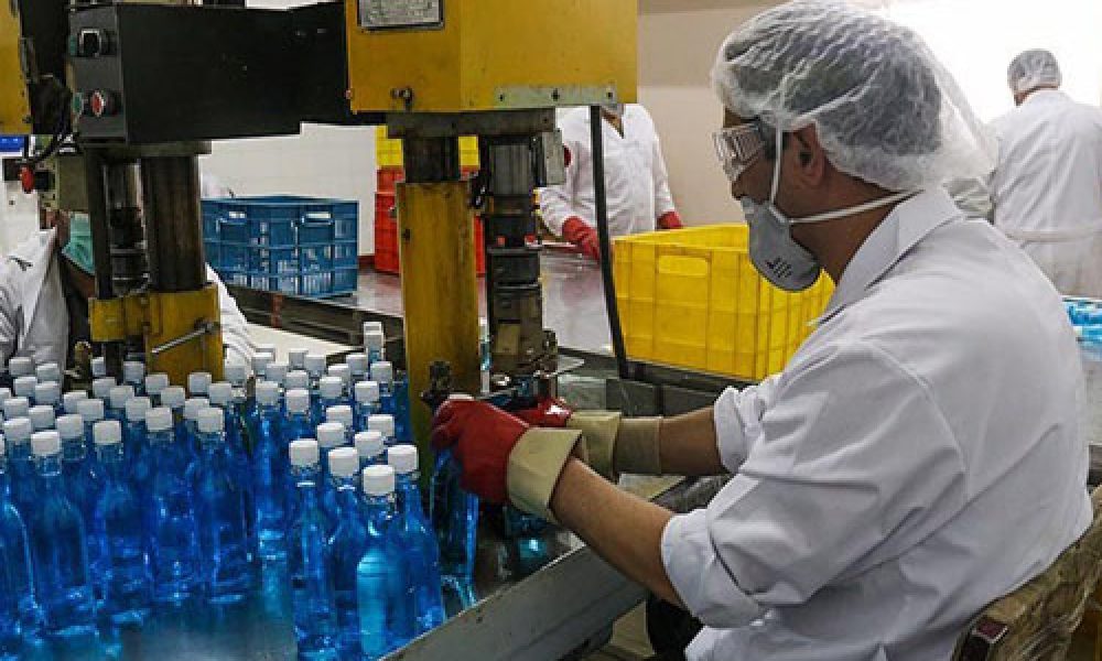 تولید محلول ضدعفونی کننده در استان سمنان ۱۹ برابر شد