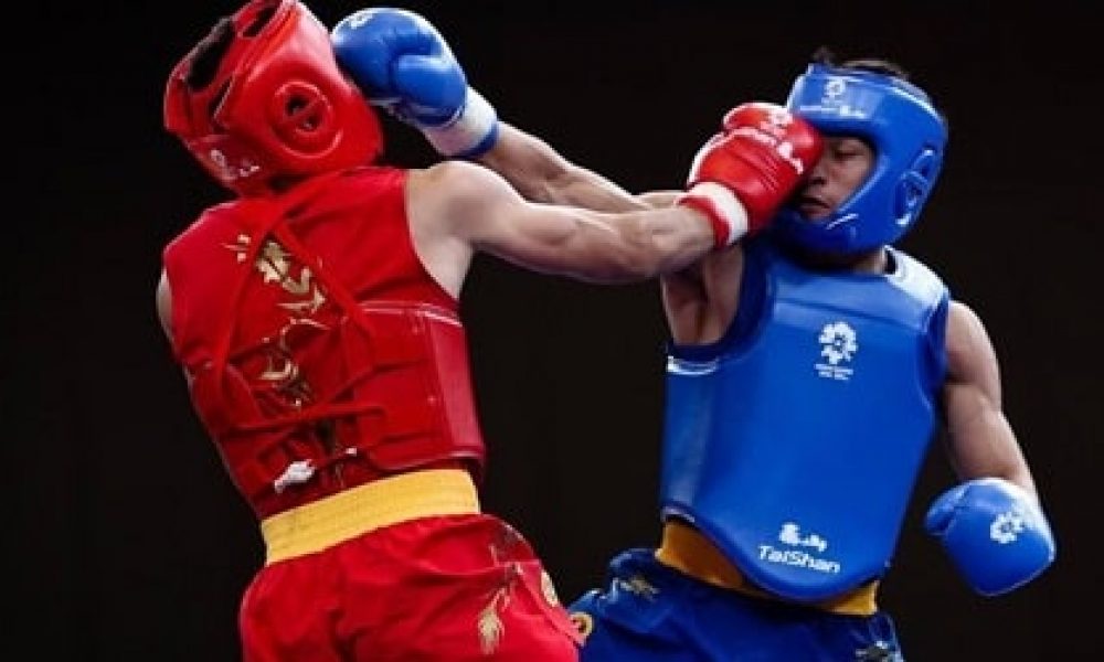 مبارزه ووشوکاران سمنانی روی رینگ کمبودها