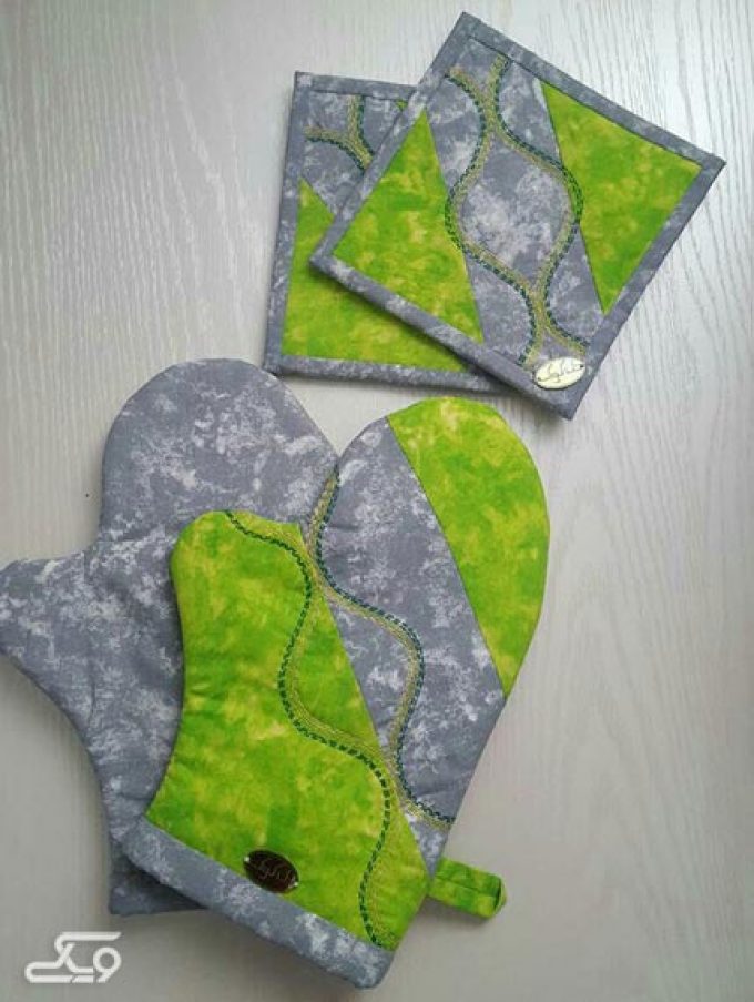 دستگیره و دمکنی سبز