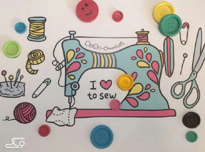 شکلات دکمه ای رنگارنگ و خوشمزه