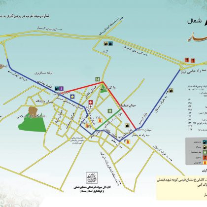 نقشه گرمسار