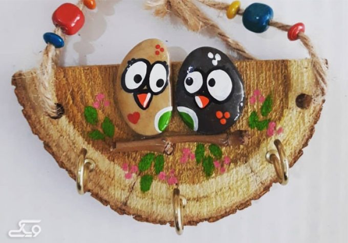 تزئینی دیواری سنگ و چوب