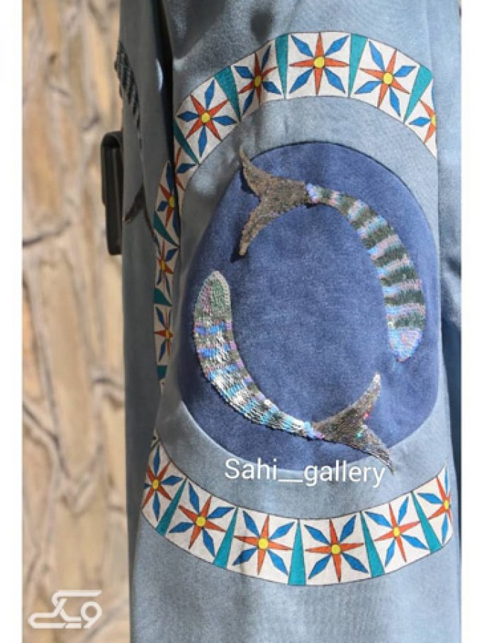 نقاشی و گلدوزی روی پارچه